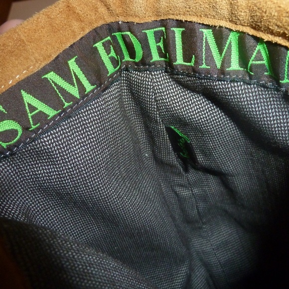 Sam Edelman Utah Fringe Tan Boots Moccasubs Pull On - Picture 4 of 8